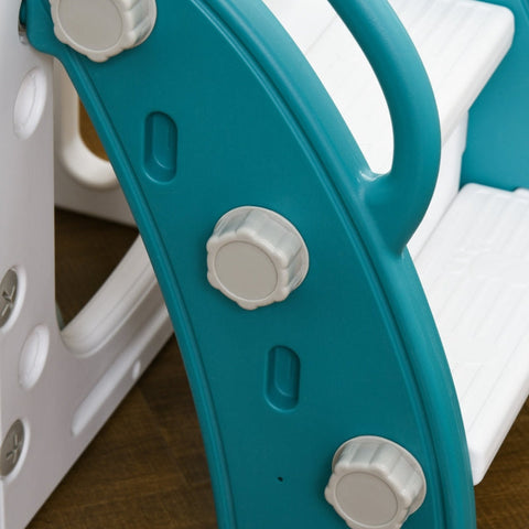 Rootz Toddler Slide - Indoor Slide - 7-in-1 Playset - Acceleration Zone - Bridge Walkway - Storage Baskets - 178L x 177W x 99H cm