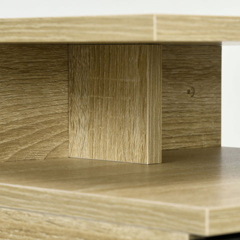 Rootz Set of 2 Wall-Mounted Nightstands - Floating Bedside Tables - Black Brown - Space-Saving Design - 35cm x 32cm x 22.5cm