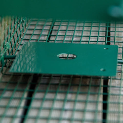 Rootz Live Trap Dierenkooi - Humane Dierenval - Nauwkeurig Vangmechanisme - Zeer Gevoelig - Stevig en Duurzaam - Veilig voor Huisdieren en Kinderen - 60cm x 18cm x 20cm - Staal - Groen