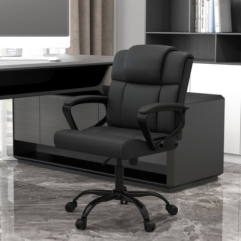 Rootz Ergonomic Office Chair - Swivel Chair - Adjustable Desk Chair - Comfortable Seating - 61cm x 63cm x 92-102cm