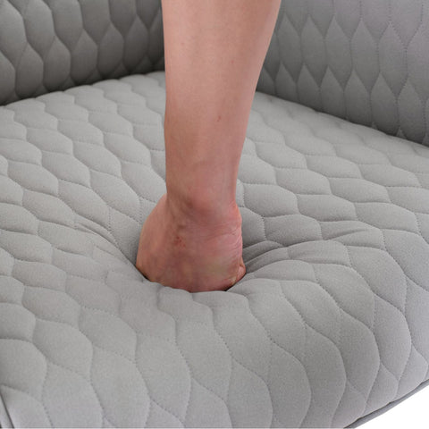 Rootz Adjustable Recliner Chair with Footstool - Armchair - Tech Fabric - Ultimate Comfort - 74cm x 80cm x 107cm