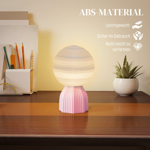 Rootz Table Lamp Set - Planetary Lamps - 3D Technology Lights - USB Powered - Adjustable Brightness - Ø15 x 27.5cm, Ø15 x 23.5cm