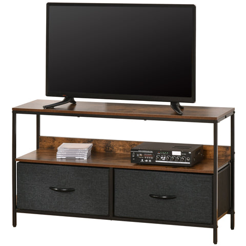 Rootz Industrial TV Stand - Media Console - Entertainment Center - High Stability - 98cm x 29cm x 56cm