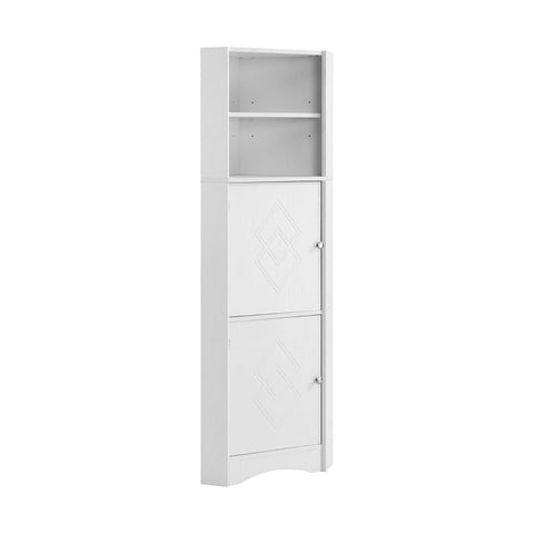 Rootz Corner Cabinet - Bathroom Storage - Moisture Resistant - Waterproof - 36.5cm x 36.5cm x 155cm - Elegant Design
