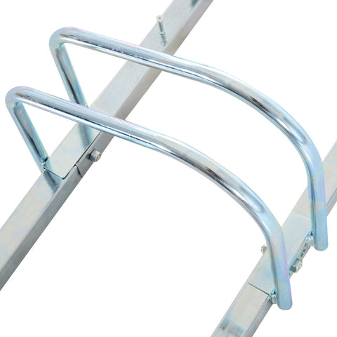 Rootz 5 Bicycle Stand - Bike Rack - Cycle Holder - Durable & Weatherproof - Space-Saving Design - Versatile Mounting - 145cm x 33cm x 27cm - Galvanized Steel
