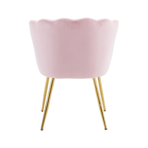 Rootz 2 Piece Velvet Dining Chair Set - Padded Chairs - Flower Sheet Chairs - Ergonomic Comfort - 63cm x 58cm x 77cm