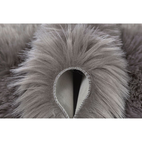 Rootz Faux Fur Rug - Imitation Lambskin - Taupe Faux Sheepskin - Easy-care Elegance - 80cm x 55cm x 6.1cm