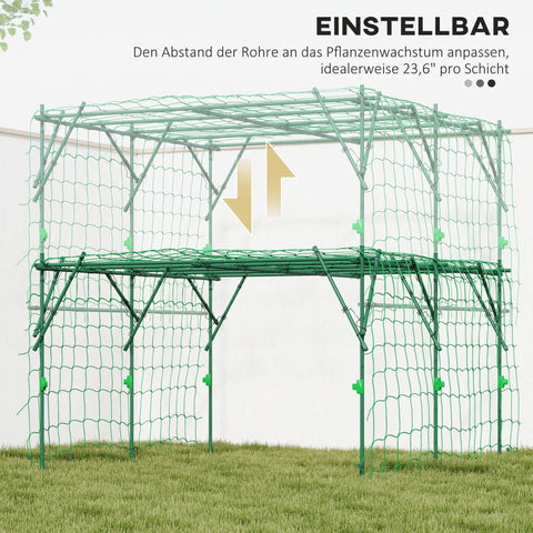 Rootz Garden Rose Grille - Plant Trellis - Climbing Aid - Rustproof & Stable - 223cm x 223cm x 223cm