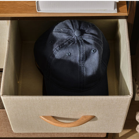 Rootz Storage Cabinet Chest of Drawers - Dresser - Fabric Drawers - Durable Storage Solution - 58cm x 29cm x 78.5cm