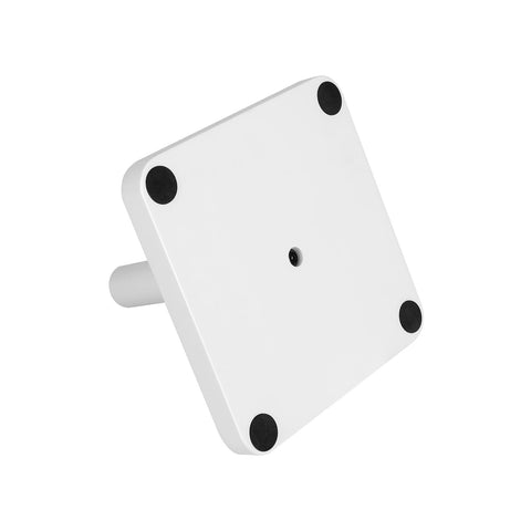 Rootz White Coat Rack - Modern Coat Stand - Entryway Organizer - Rubberwood Hooks - MDF Base - 30cm x 30cm x 175cm