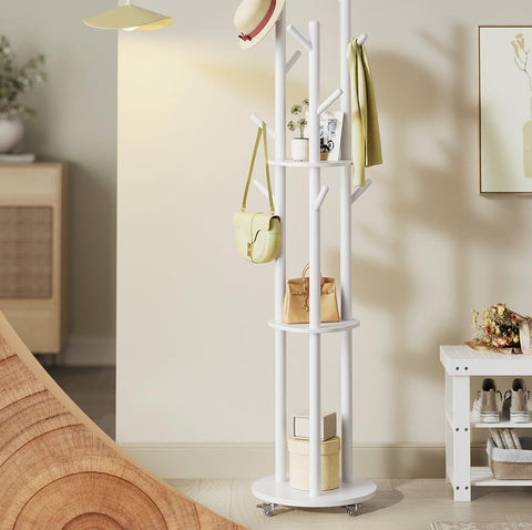 Rootz Cloud White Wardrobe - Storage Solution - Space Organizer - Durable Build - 40cm D x 175cm H