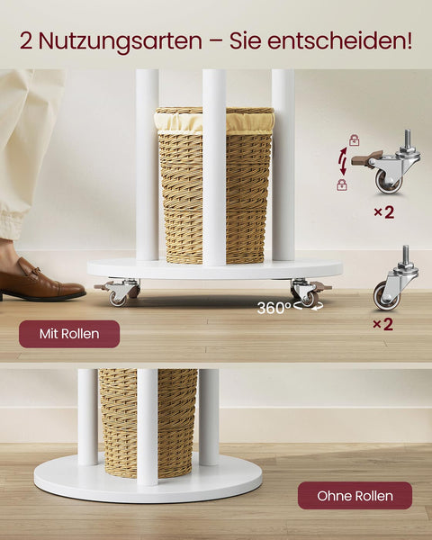 Rootz Cloud White Wardrobe - Storage Solution - Space Organizer - Durable Build - 40cm D x 175cm H