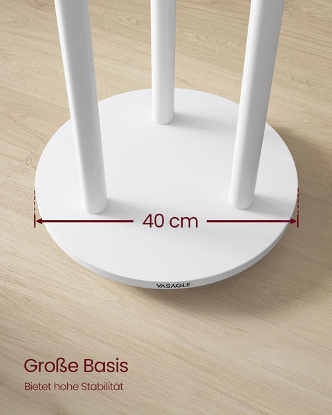 Rootz Cloud White Wardrobe - Storage Solution - Space Organizer - Durable Build - 40cm D x 175cm H