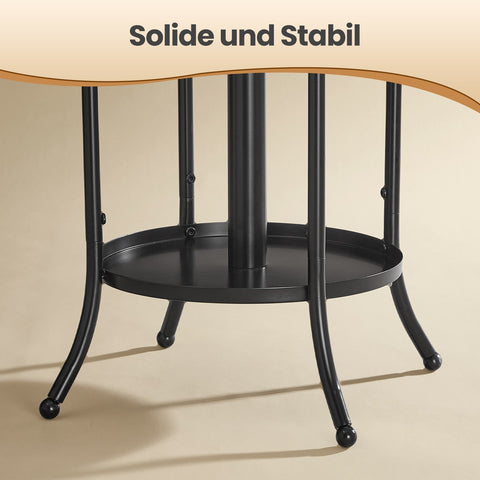 Rootz Wardrobe Stand - Clothing Rack - Storage Organizer - Space-saving Design - 40 x 40 x 175 cm - Black Metal