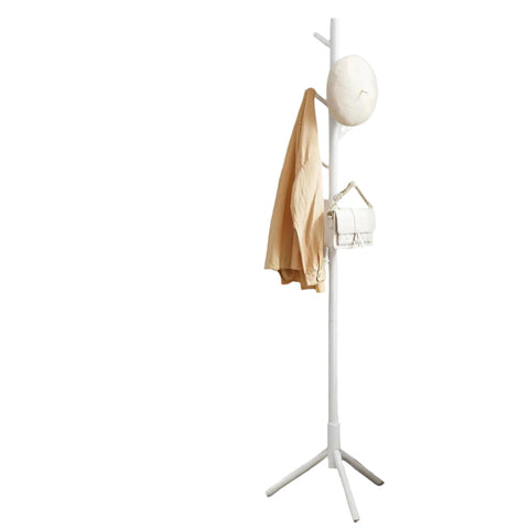 Rootz Solid Wood Cloakroom Stand - Clothes Rack - Tree Shape Wardrobe - Stable & Durable - 47cm x 47cm x 175cm