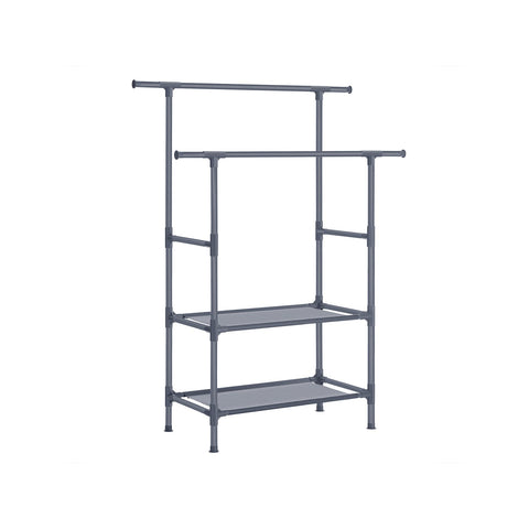 Rootz Coat Stand - Garment Rack - Easy Assembly - Metal Frame - White - 114cm x 45cm x 171cm - 3kg - 70kg Load Capacity