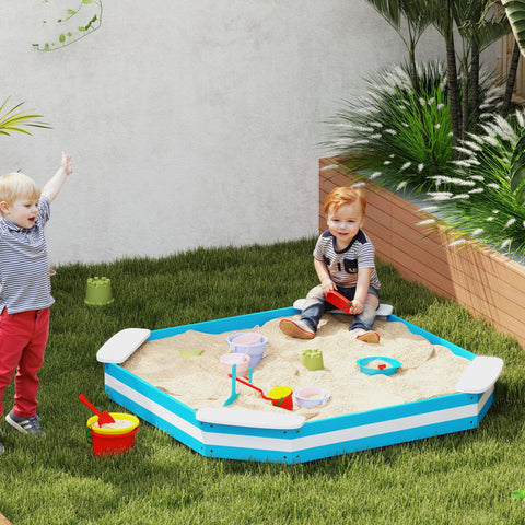 Rootz Sandpit for Children - Kids Sandbox - Play Sand Box - Promotes Social Skills - 133cm x 133cm x 16cm