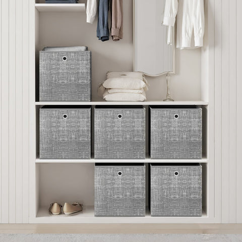 Rootz 6 Piece Storage Box Set - Order Boxes - Organizer Box - Space-Saving - 33cm x 33cm x 33cm