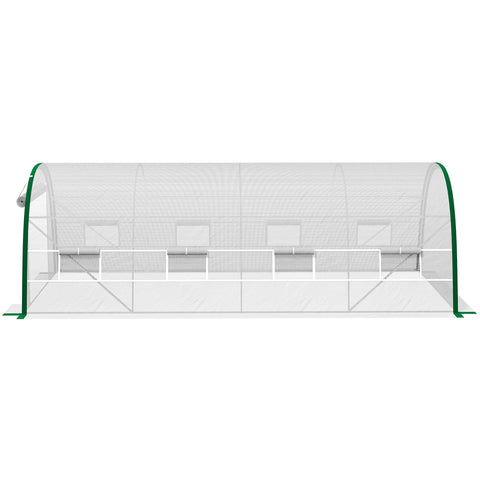 Rootz Garden Tunnel Greenhouse - Polytunnel - Plant Shelter - UV Protection - 593cm x 300cm x 200cm