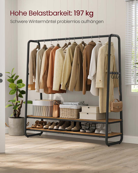 Rootz Clothing Staircase - Garment Organizer - Wardrobe Rack - Space-Saving - 45cm x 138cm x 160cm