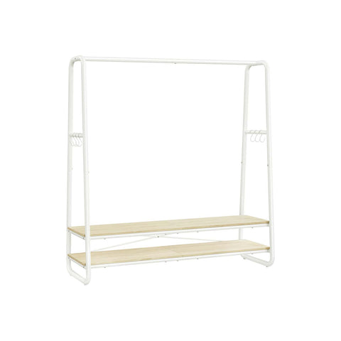 Rootz Clothing Staircase - Garment Rack - Storage Organizer - 197kg Capacity - Brown, White - 45cm x 138cm x 160cm