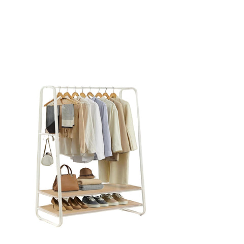 Rootz Clothes Rack - Garment Rail - Wardrobe Organizer - Durable & Spacious - 45x100x160 cm