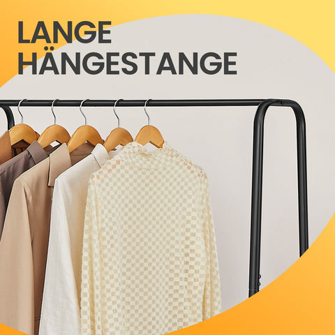 Rootz Clothing Staircase - Garment Rack - Wardrobe Organizer - Black - Max Load 220kg - 45cm x 120cm x 160cm