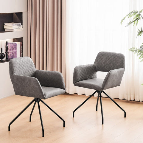 Rootz Makeup Chairs Set - Salon Chairs - Beauty Stools - Ergonomic Comfort - Faux Leather - 58x55.88x79cm