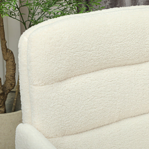 Rootz Ergonomic Mobile Office Chair - Desk Chair - Rotatable Seating - Comfort Fabric - 61.5cm x 65cm x 91-101cm -White