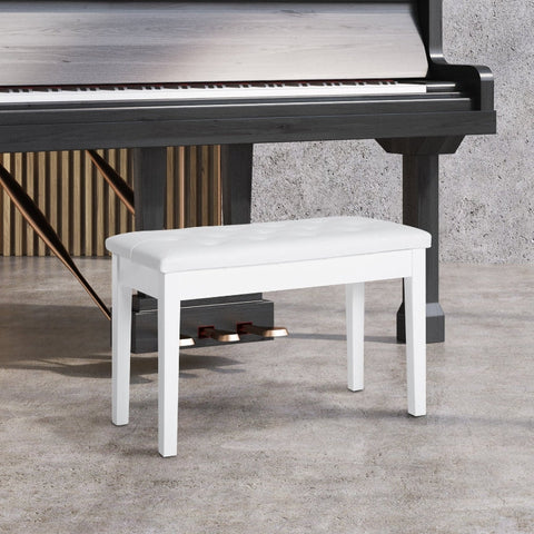 Rootz Pianokruk - Pianobank - Muziekstoel - Comfortabele zitplaatsen - Duurzame constructie - Voldoende opbergruimte - 76 cm x 36 cm x 50 cm