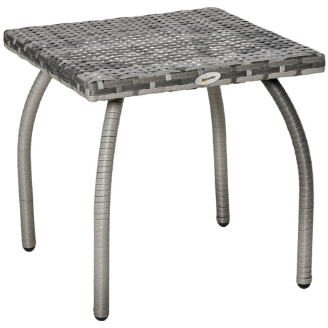 Rootz Garden Side Table - Patio Table - Outdoor Accent Table - UV & Moisture Resistant - 45cm x 45cm x 44cm