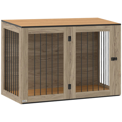 Rootz Dog Box - Pet Box for Large Dogs - Dog House - Indoor - Modern Design - 106 x 60 x 76 cm - Brown