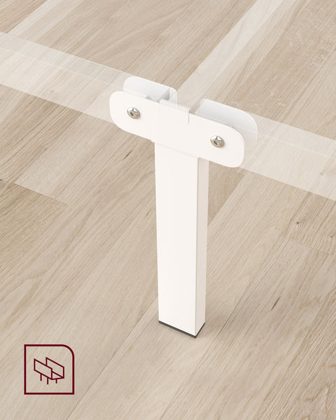 Rootz White Metal Bed Frame - King Size Bed - Powder Coated Frame - Heavy Duty - 207.6cm x 161.8cm x 86.4cm