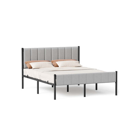 Rootz Single Bed Frame - Platform Bed - Steel Frame - 500kg Capacity - 207cm x 161.5cm x 104cm