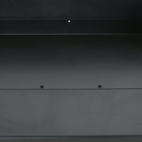 Rootz Charcoal Grill - Grillwagen - 2 Grilloppervlakken - 2 Wielen - Handgrepen - Planken - Metaal - Dennenhout - Zwart - 113 X 53,5 X 82,5 Cm