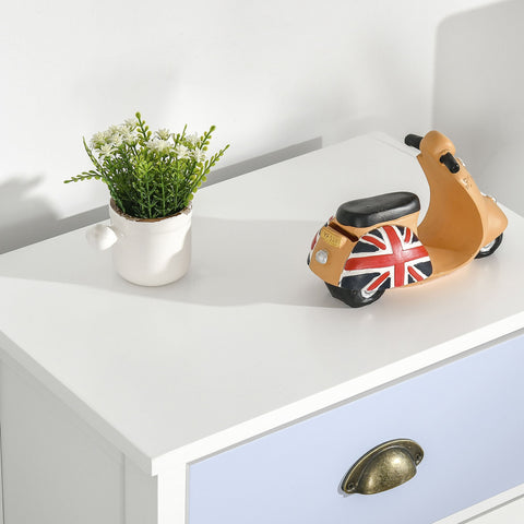 Rootz 5-Drawer Storage Cabinet - Chest of Drawers - Dresser - Ample Storage Space - 45W x 30D x 95.4H cm