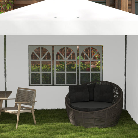 Rootz Folding Pavilion Tent - Outdoor Event Canopy - Height Adjustable Tent - UV Protection - 585cm x 295cm x 275cm