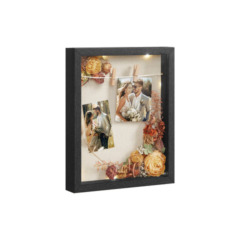 Rootz Wall Mounted Photo Frame - Picture Frame - Glass Frame - MDF - Internal Depth 3.5cm - 30.4cm x 5.5cm x 38cm