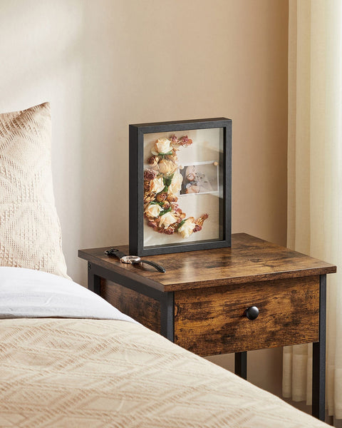 Rootz Wall Mounted Photo Frame - Picture Frame - Glass Frame - MDF - Internal Depth 3.5cm - 30.4cm x 5.5cm x 38cm