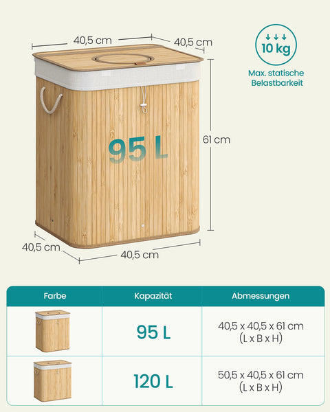 Rootz Bamboo Bottle Collector - Bottle Organizer - Storage Holder - Eco-Friendly - 40.5cm x 40.5cm x 61cm