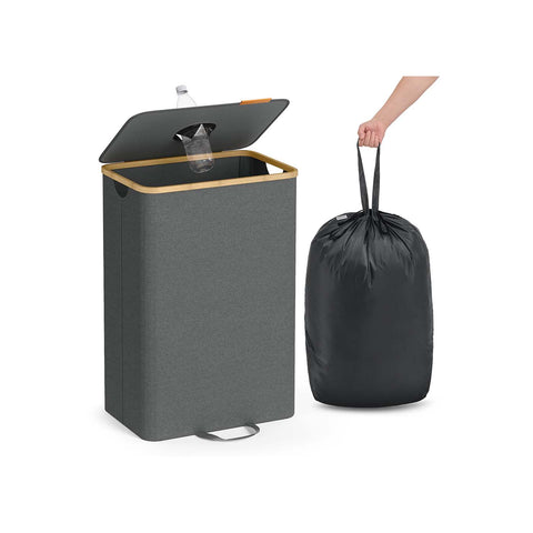 Rootz Bottle Collection Container - Waste Bin - Recycling Bin - 95L Capacity - Oxford Fabric - 42cm x 32.5cm x 70.5cm