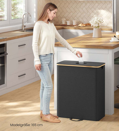 Rootz Pfand Bottle Collection Container - Recycling Bin - Waste Collector - Oxford Fabric & Polyester - 135L - 52.5 x 38.5 x 70.5 cm