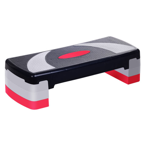 Rootz Stepper Fitness Platform - Aerobic Step - Exercise Step - Non-Slip Surface - Height Adjustable - 78x29x20 cm