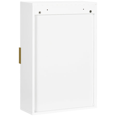 Rootz Wall Mounted Bathroom Cabinet - Wall Pharmacy Cabinet - Adjustable Shelf - Space-Saving Design - 40cm x 15cm x 60cm