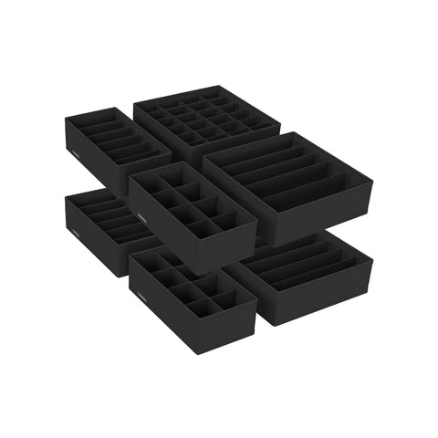 Rootz 8 Piece Set Underwear Organizer - Lingerie Storage - Bra and Panty Organizer - Non-Woven Fabric - 32cm x 32cm x 10cm