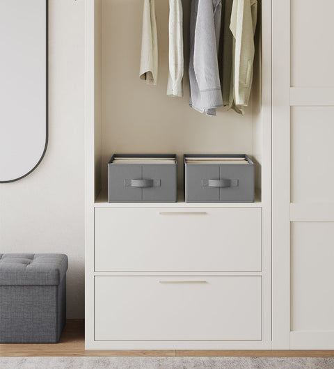 Rootz Wardrobe Organizer 6 Compartments Set - Clothing Storage - Closet Dividers - Non-woven Fabric - 42cm x 30cm x 17cm