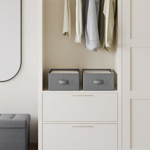 Rootz 4 Pack Wardrobe Organizer - Storage Boxes - Closet Organizers - Non-woven Fabric - 42cm x 30cm x 17cm