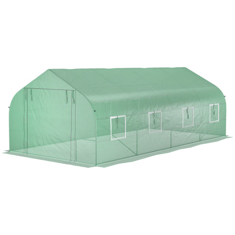 Rootz Garden Tunnel Greenhouse - Plant Shelter - Plant Protector - UV Protection - 595cm x 300cm x 210cm