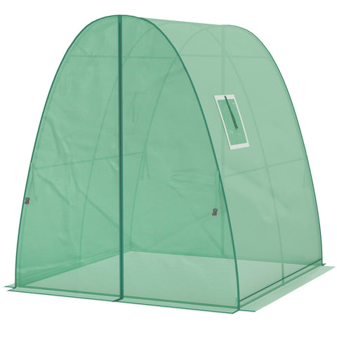 Rootz Arched Greenhouse - Foil Tomato House - Portable Plant Shelter - Stability & Optimal Ventilation - 1.8 x 1.8 x 2 m
