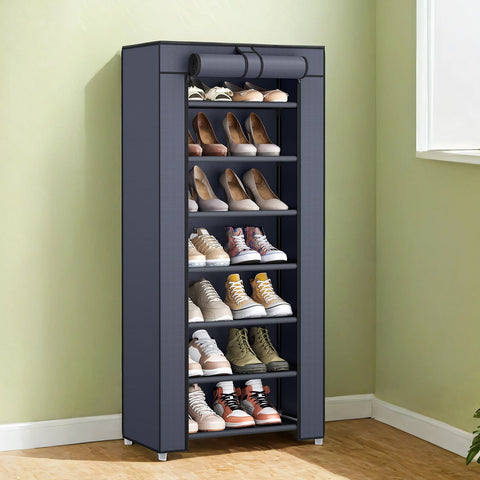 Rootz Shoe Shelf - Shoe Organizer - Storage Solution - Dust Protection - 46cm x 28cm x 126cm